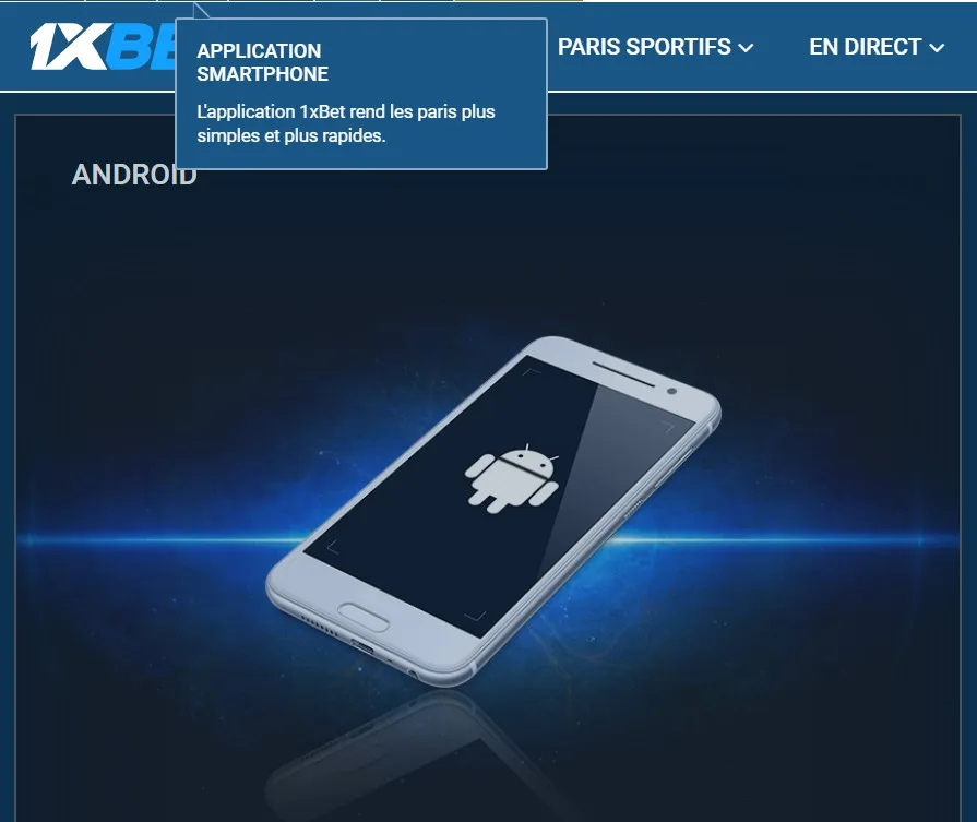 1xBet mobile Android