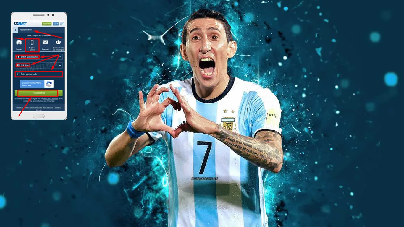 1xBet se connecter par sms
